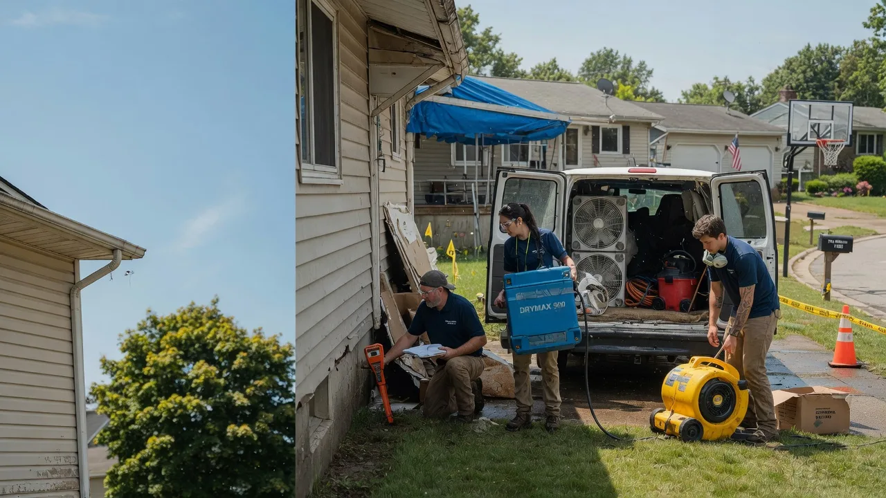 Ceiling Leak Cleanup in Wolcottville, IN near me