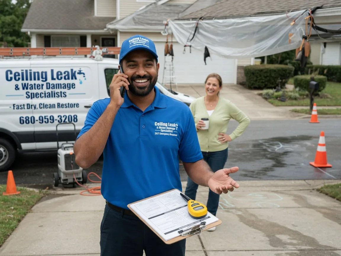 Ceiling Leak Cleanup Wolcottville, IN FAQs